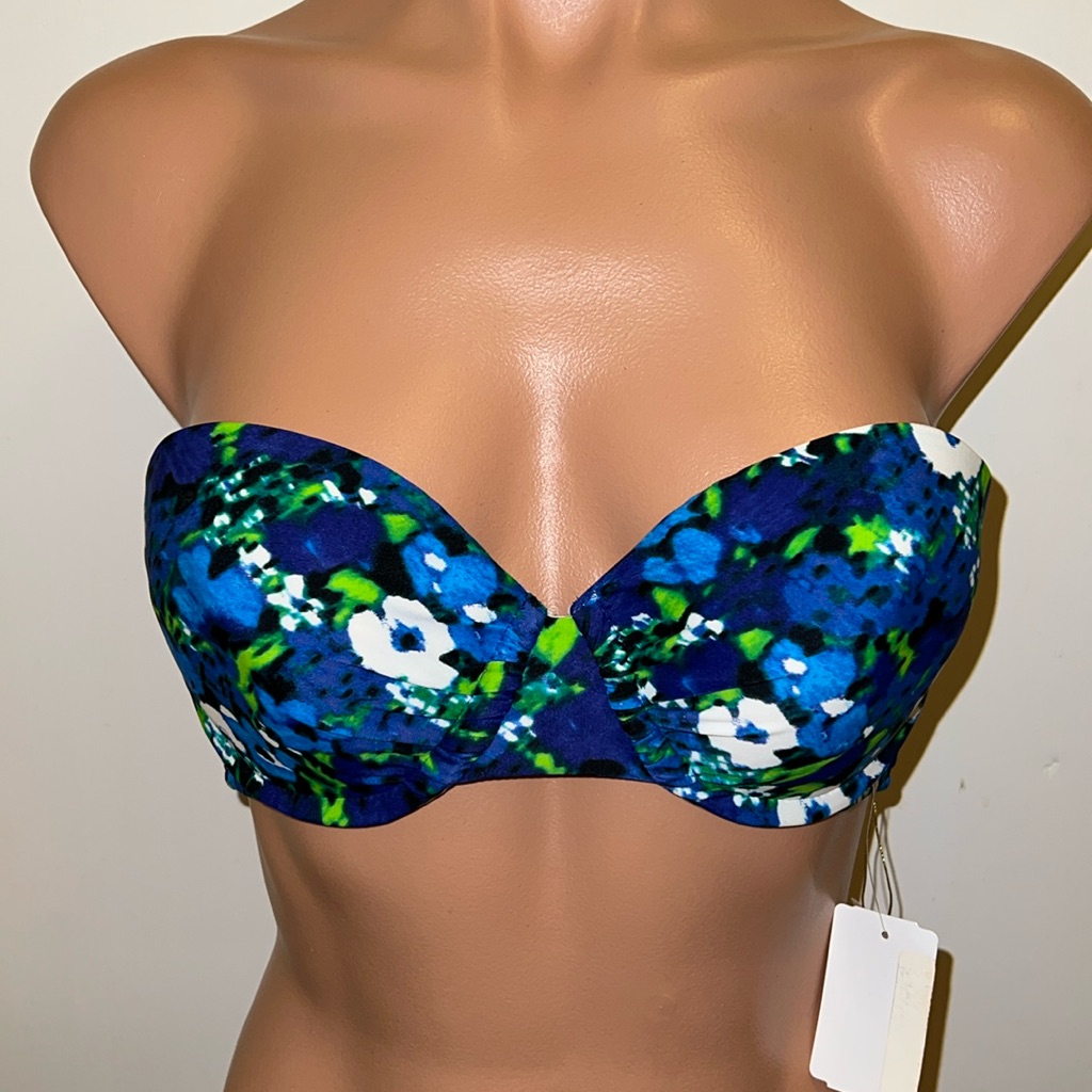 Nwt Shoshanna Bikini Top Bra Underwire Size B Cup Strapless